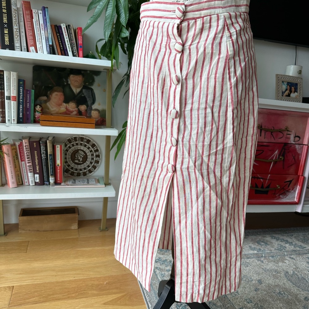 Forever 21 linen midi skirt